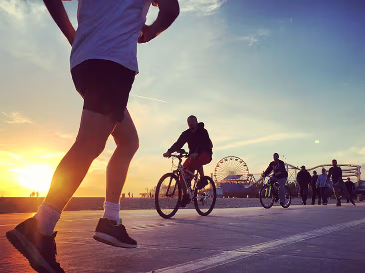 Jogging- en fietspaden